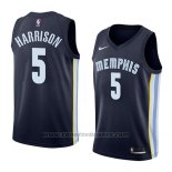 Maglia Memphis Grizzlies Andrew Harrison #5 Icon 2018 Blu