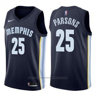 Maglia Memphis Grizzlies Chandler Parsons #25 Icon 2017-18 Blu