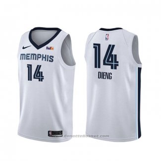 Maglia Memphis Grizzlies Gorgui Dieng #14 Association Bianco