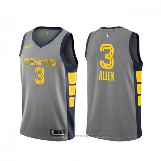 Maglia Memphis Grizzlies Grayson Allen #3 Citta Grigio