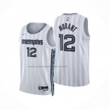 Maglia Memphis Grizzlies Ja Morant No 12 Citta 2025-26 Bianco