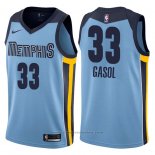 Maglia Memphis Grizzlies Marc Gasol #33 Statement 2017-18 Blu