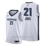 Maglia Memphis Grizzlies Tyus Jones #21 Association Bianco