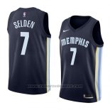 Maglia Memphis Grizzlies Wayne Selden #7 Icon 2018 Blu