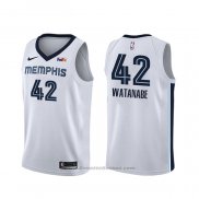 Maglia Memphis Grizzlies Yuta Watanabe #42 Association Bianco