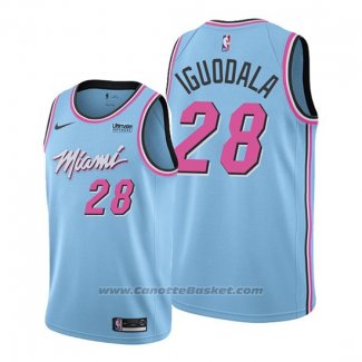 Maglia Miami Heat Andre Iguodala #28 Citta 2019-20 Blu