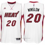 Maglia Miami Heat Justise Winslow #20 Bianco