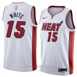 Maglia Miami Heat Okaro White #15 Association 2018 Bianco