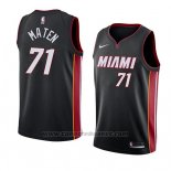 Maglia Miami Heat Yante Maten #71 Icon 2018 Nero