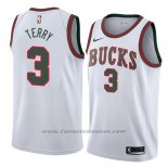 Maglia Milwaukee Bucks Jason Terry #3 Classic 2018 Bianco