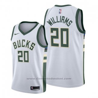 Maglia Milwaukee Bucks Marvin Williams #20 Association 2019-20 Bianco