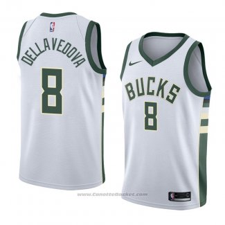 Maglia Milwaukee Bucks Matthew Dellavedova #8 Association 2018 Bianco