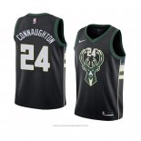 Maglia Milwaukee Bucks Pat Connaughton #24 Statement 2018 Nero