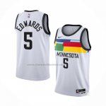 Maglia Minnesota Timberwolves Anthony Edwards #5 Citta 2022-23 Bianco