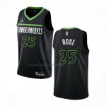Maglia Minnesota Timberwolves Derrick Rose #25 Statement 2022-23 Nero