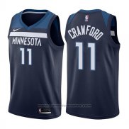 Maglia Minnesota Timberwolves Jamal Crawford #11 Icon 2017-18 Blu