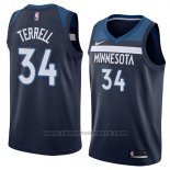 Maglia Minnesota Timberwolves Jared Terrell #34 Icon 2018 Blu