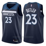 Maglia Minnesota Timberwolves Jimmy Butler #23 2017-18 Blu