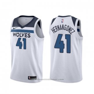 Maglia Minnesota Timberwolves Juancho Hernangomez #41 Association 2019-20 Bianco