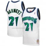 Maglia Minnesota Timberwolves Kevin Garnett #21 Mitchell & Ness 1997-98 Bianco