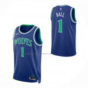 Maglia Minnesota Timberwolves Lamelo Ball No 1 Icon 2026-27 Blu