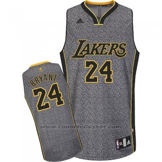 Maglia Moda Statico Los Angeles Lakers Kobe Bryant #24 Grigio