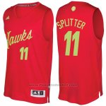Maglia Natale 2016 Atlanta Hawks Tiago Splitter #11 Rosso