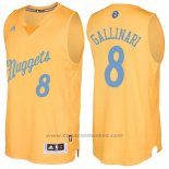 Maglia Natale 2016 Denver Nuggets Danilo Gallinari #8 Or