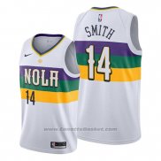 Maglia New Orleans Pelicans Jason Smith #14 Citta Bianco