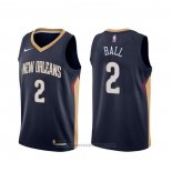 Maglia New Orleans Pelicans Lonzo Ball #2 Icon Blu