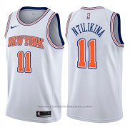 Maglia New York Knicks Frank Ntilikina #11 Statement 2017-18 Bianco