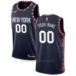 Maglia New York Knicks Personalizzate Citta Edition Blu