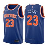 Maglia New York Knicks Trey Burke #23 Icon 2017-18 Blu