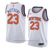 Maglia New York Knicks Wesley Matthews #23 Statement 2018 Bianco