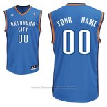 Maglia Oklahoma City Thunder Adidas Personalizzate Blu