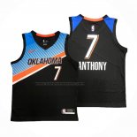 Maglia Oklahoma City Thunder Carmelo Anthony NO 7 Citta 2020-21 Nero