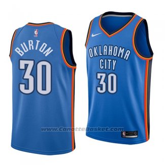 Maglia Oklahoma City Thunder Deonte Burton #30 Icon 2018 Blu