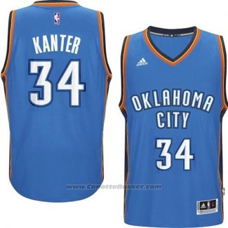 Maglia Oklahoma City Thunder Enes Kanter #34 Blu