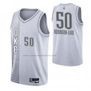 Maglia Oklahoma City Thunder Jeremiah Robinson-Earl NO 50 Citta 2021-22 Bianco