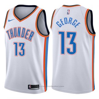 Maglia Oklahoma City Thunder Paul George #13 2017-18 Bianco