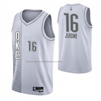 Maglia Oklahoma City Thunder Ty Jerome NO 16 Citta 2021-22 Bianco