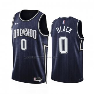 Maglia Orlando Magic Anthony Black #0 Citta 2023-24 Blu