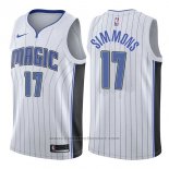 Maglia Orlando Magic Jonathon Simmons #17 Association 2017-18 Bianco