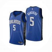 Maglia Orlando Magic Paolo Banchero No 5 Statement 2024-25 Blu