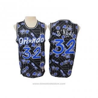 Maglia Orlando Magic Shaquille O'neal #32 Hardwood Classics Tear Up Pack Nero