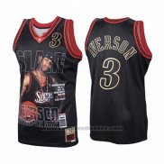 Maglia Philadelphia 76ers Allen Iverson Slam #3 Retro Nero