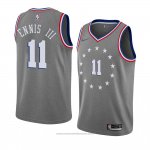 Maglia Philadelphia 76ers James Ennis Iii #11 Citta 2018-19 Grigio