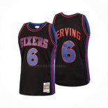 Maglia Philadelphia 76ers Julius Erving No 6 Mitchell & Ness 1976-77 Nero