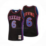 Maglia Philadelphia 76ers Julius Erving No 6 Mitchell & Ness 1976-77 Nero