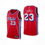Maglia Philadelphia 76ers Lebron James No 23 Statement 2025-26 Rosso
